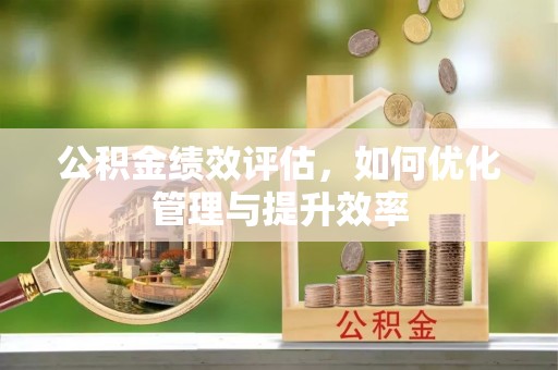 云城公积金绩效评估，如何优化管理与提升效率