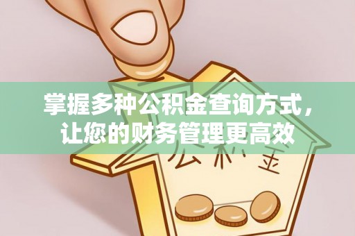 云城掌握多种公积金查询方式，让您的财务管理更高效