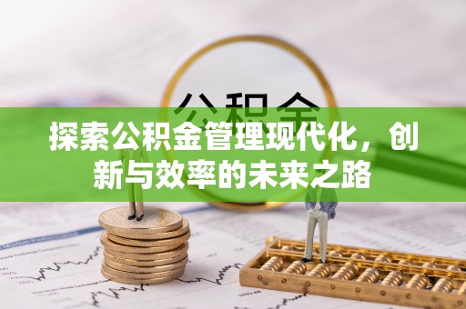 云城探索公积金管理现代化，创新与效率的未来之路
