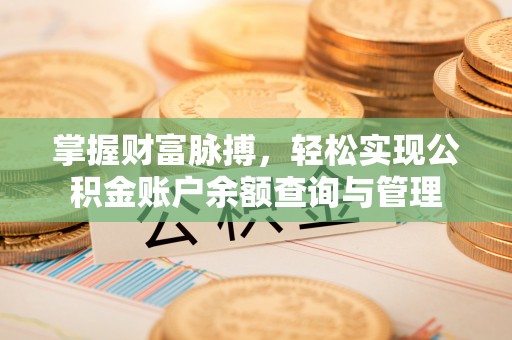 云城掌握财富脉搏，轻松实现公积金账户余额查询与管理
