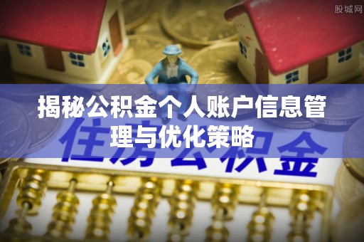 云城揭秘公积金个人账户信息管理与优化策略