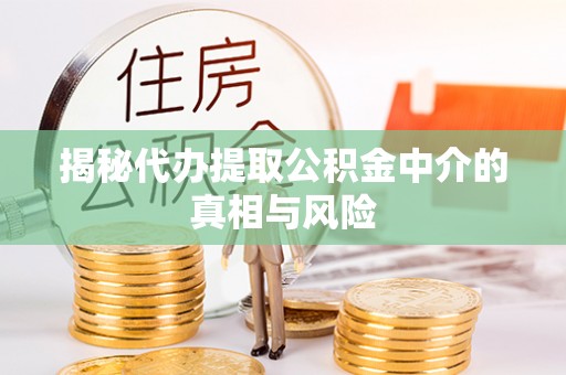 云城揭秘代办提取公积金中介的真相与风险