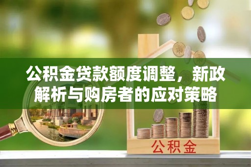 云城公积金贷款额度调整，新政解析与购房者的应对策略