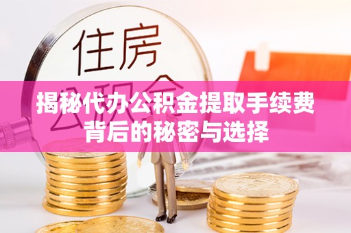 云城揭秘代办公积金提取手续费背后的秘密与选择