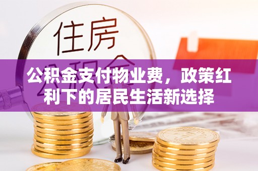 云城公积金支付物业费，政策红利下的居民生活新选择