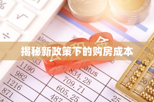 云城揭秘新政策下的购房成本