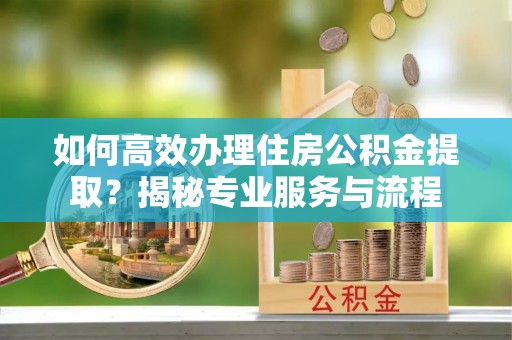 云城如何高效办理住房公积金提取？揭秘专业服务与流程