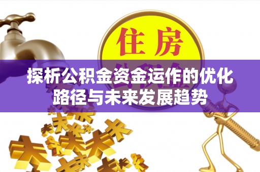 云城探析公积金资金运作的优化路径与未来发展趋势