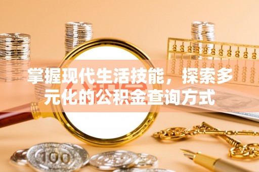 云城掌握现代生活技能，探索多元化的公积金查询方式